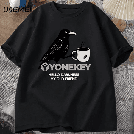 Retro garga şekilli çapagyly futbolka, erkekler we aýallar üçin