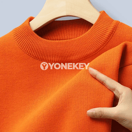 Erkekler üçin ýyly fleece switer, uzyn ýeňli, gündelik we ofis üçin