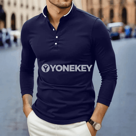 Erkekler üçin moda we rahat uzyn ýeňli boýunly futbolka