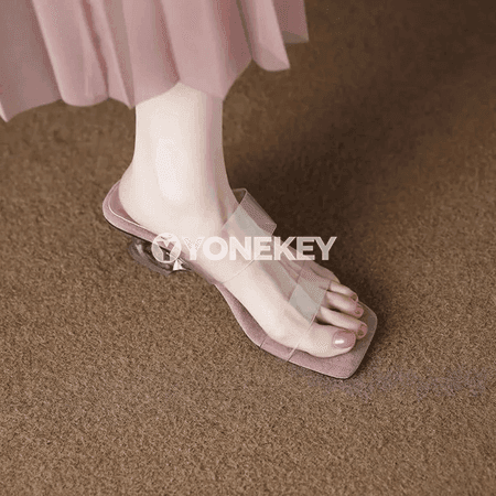 Açyk burunly ýokary ökjeli moda sandallary – tomus üçin