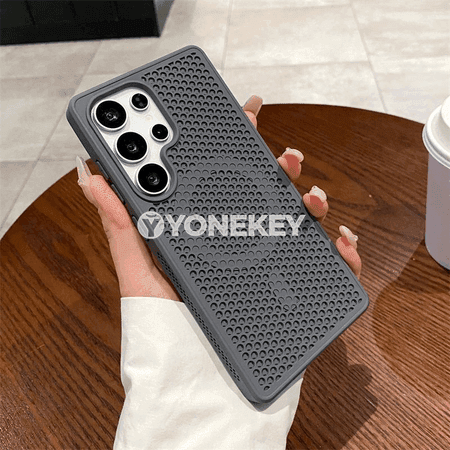 Samsung S22/S23/S24/S25 üçin magnitli dem alýan gorag gabyk