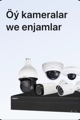 Öý kameralar we enjamlar
