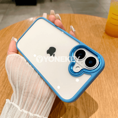 iPhone üçin premium gidrid gorag gapagy, metal halka we akril