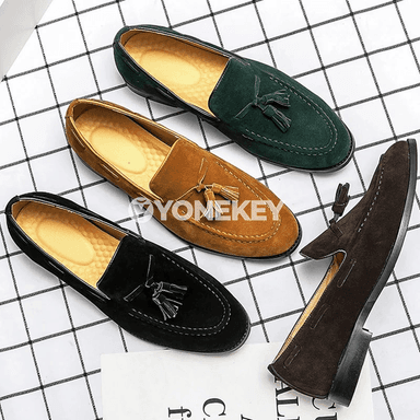 Erkekler üçin klassik loafer köwüşleri, ýeňil we rahat, uly ölçegler 48-e çenli