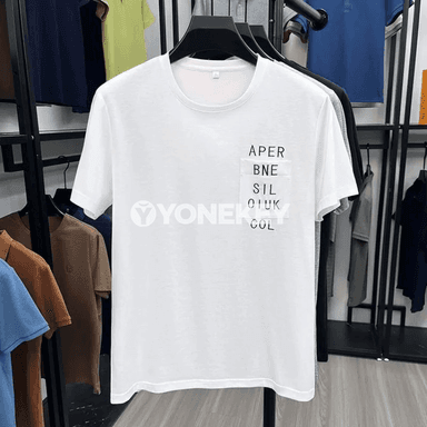Erkekler üçin ýeňil, dem alýan gysga ýeňli futbolka, gündelik köýnek