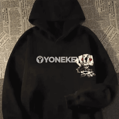 M-8XL erkekler üçin giň kesimli kapýuşonly ýazgylly hoodi
