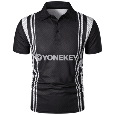 Erkekler üçin tomusky 3D çaply polo futbolka, gündelik stil