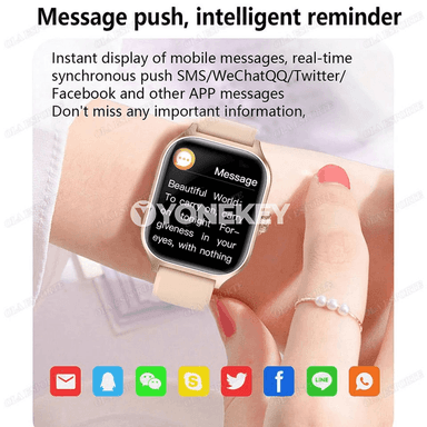2.01 dýuýmlyk ekranly akylly sagat, sport we fitnes üçin, Bluetooth jaňly
