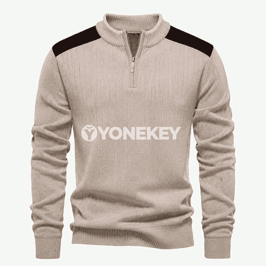 Erkekler üçin ýeňil trikotaž pulower, gündelik ýyly sweatshirt
