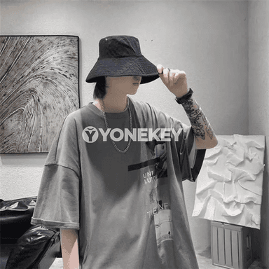 Erkekler üçin giň ölçegli talyp futbolka, moda çaply, 8XL