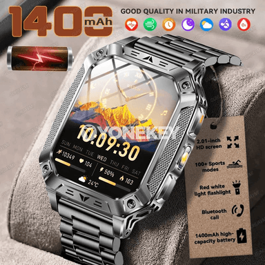 GUHUAVMI AK86 akylly sport sagady, 5ATM suw geçirmez, Bluetooth jaňly