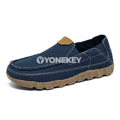 Erkekler üçin ýeňil kanwa sport aýakgaplar, dem alýan slip-on