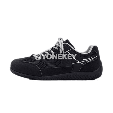 Erkekler üçin mesh retro sport köwüşleri, gara we ak