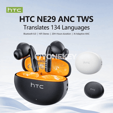 HTC NE29 simsiz nauşnikler, AI real wagtlaýyn terjime, sport üçin amatly