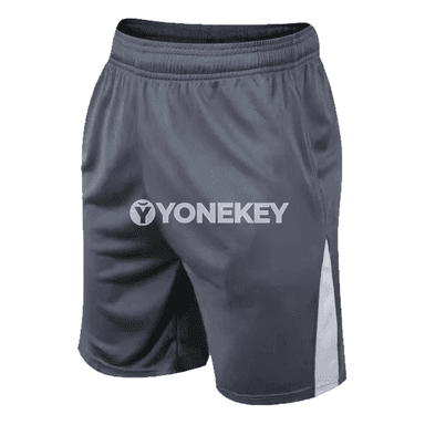 Erkekler üçin ýeňil sport şortikler, çalt guruyjy, dem alýan mesh