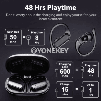 A520 simsiz Bluetooth nauşnikler, HD ses, täsirli we amatly