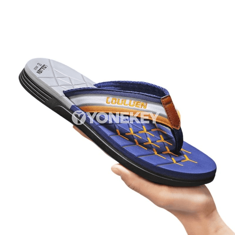 Erkekler üçin tomuslyk flip-flop şypbyklary, çykalga üçin rahat model