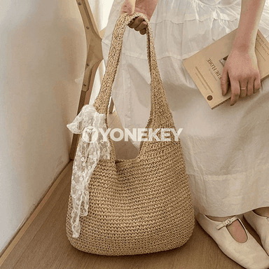 Zenanlar üçin örülen egn sumkasy, ýeňil boho tote