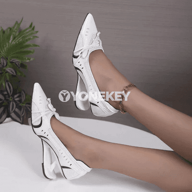 Zenanlar üçin Mary Jane ýokary ökjeli köwüşler, peýkam burunly, täze model
