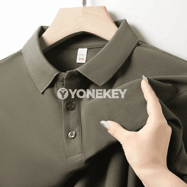 Erkekler üçin ýazky polo köýnek, ýumşak we amatly, gündelik we iş üçin