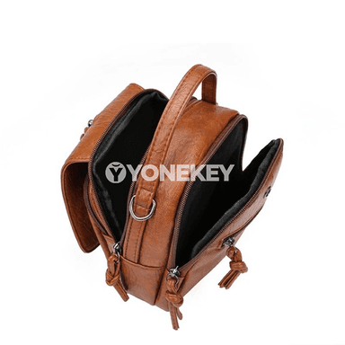 Zenanlar üçin vintage egin sumkasy, kiçi PU deri, syýahat üçin
