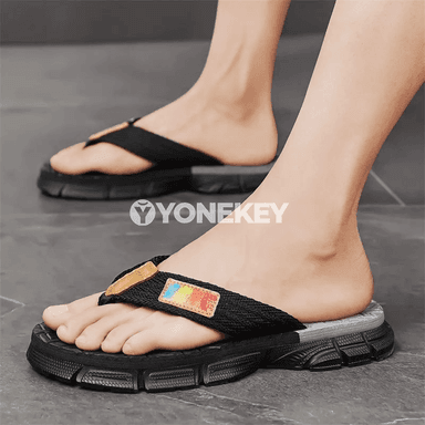 Erkekler üçin ýazlyk flip-flop şypbyklar, içerde we daşaryda
