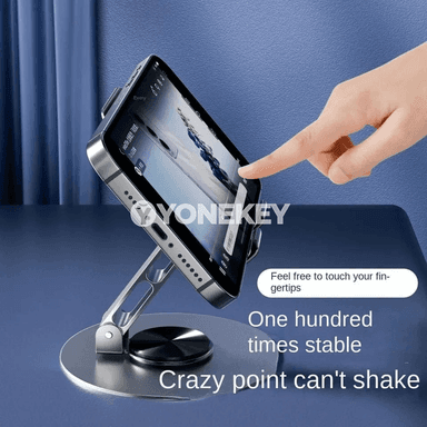 360° öwrülýän alýumin planşet we telefon goýujy stend