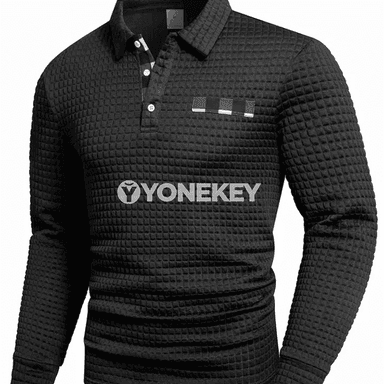 Erkekler üçin ýyly trikotaž plaid nagyşly gündelik switer