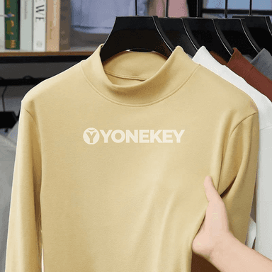 Erkekler üçin ýokary boýunly velýur uzyn ýeňli köýnek, rahat gündelik stil