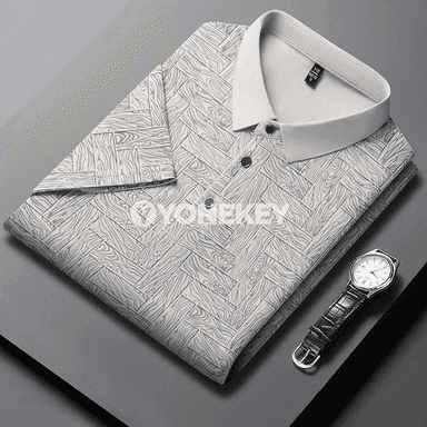 Erkekler üçin ýazky polo köýnek, çaply, rahat we döwrebap stil