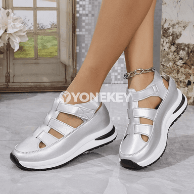 Zenanlar üçin tomus sandal, platformaly topukly, uly ölçeg 43 çenli