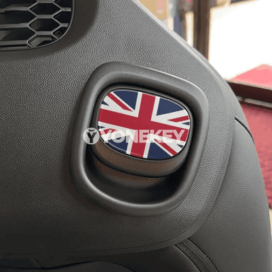BMW MINI Cooper üçin 3D epoksi oturgyç tutawaç bezeg stikeri