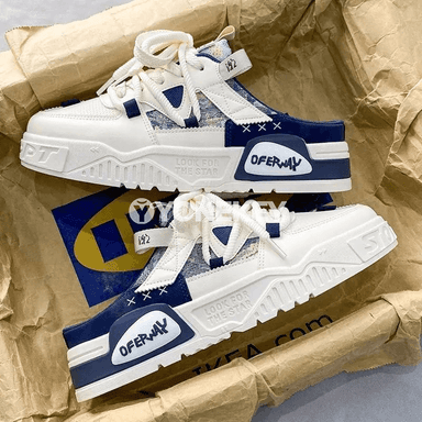 Erkekler üçin ýeňil, dem alýan gündelik slip-on krossowka