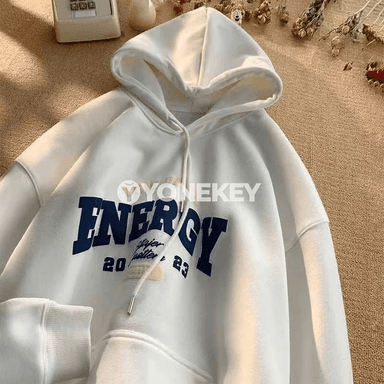 Erkekler üçin giň kesimli kapüşonly futbołka, M–8XL