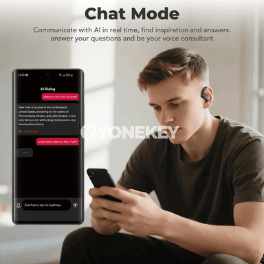 ERAZER X8 AI Bluetooth gulaklyklar, mikrofonly, gijikmesi az, sport üçin