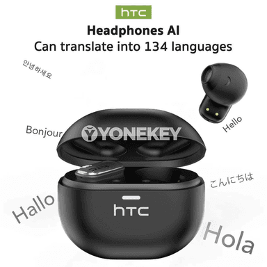 Bluetooth 6.0 AI terjimeçi nauşnikler, 135 dil, simsiz
