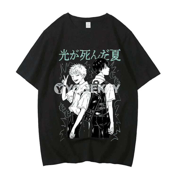 The Summer Hikaru Died Anime stilindäki pambyk futbolka