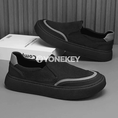 Erkekler üçin mesh sport aýakgaby, ýeňil we dem alýan slip-on