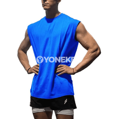 Erkekler üçin howa geçiriji sport maýkasy, ýeňsiz fitness top