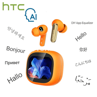 HTC NE46 simsiz Bluetooth gulaklyklar, AI terjimeçi, ýürek urşy gözegçiligi