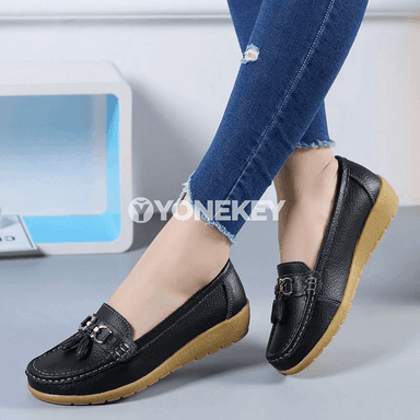 Zenanlar üçin rahat slipon köwüşler, gündelik loafer we balet görnüşi