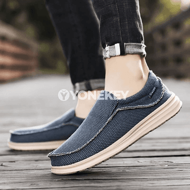 Dem alýan erkekler üçin kanwa loafer köwüşler, ýeňil we gündelik stil