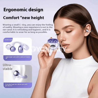 Simsiz Bluetooth gulaklyklar, LED displeýli, sport üçin ýeňil model
