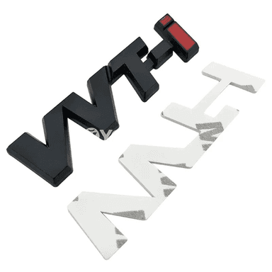 Toyota üçin VVTi chrome metal ganat stikeri