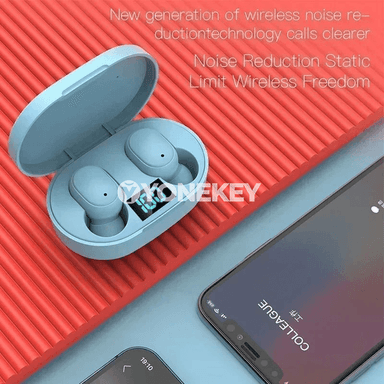E6S simsiz Bluetooth gulaklylygy, mikrofonly, ses azaldyşly