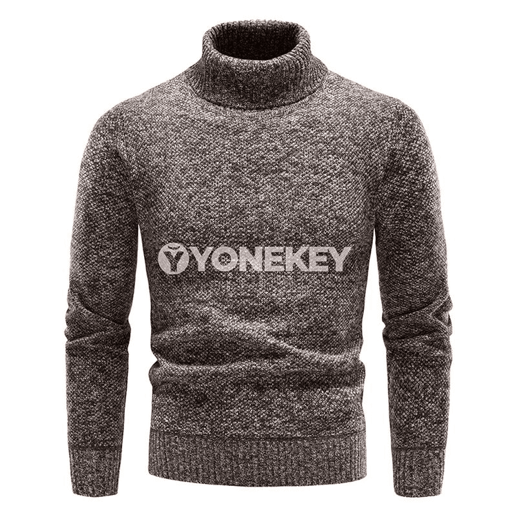 Erkekler üçin ýyly fleece sviter, beýik boýunly, güýz-gyş