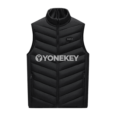 Erkekler üçin USB ýyladylýan ýyly ýeňsiz jaket, gyş üçin