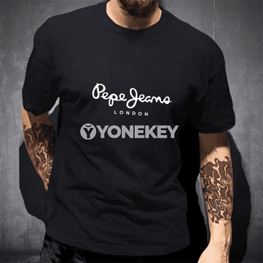 Pepe Jeans London erkekler üçin tomusky pambyk futbolka