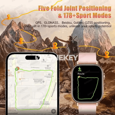 GPS hemmetli akylly sagat, 5ATM suw geçirmez, Bluetooth jaňly