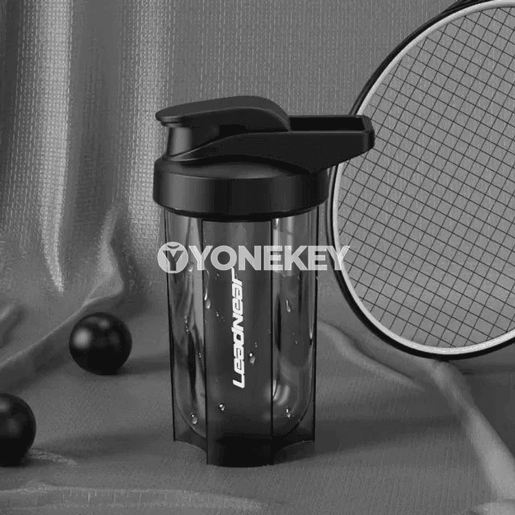 500 ml sport shaker çüýşe, protein üçin, syzmaýan, fitnes üçin